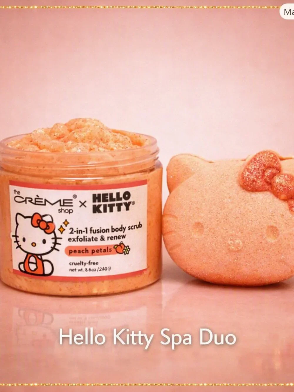 The Crème Shop x Hello Kitty Silky Skin Spa Set | Peach Petals